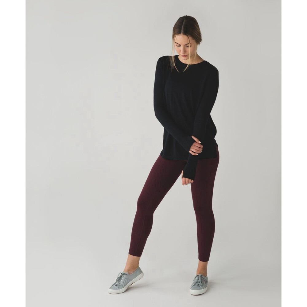 Lululemon Bring It Backbend Sweater Cashmere Blend Bamboo Black Size S 4-6 - Picture 1 of 16